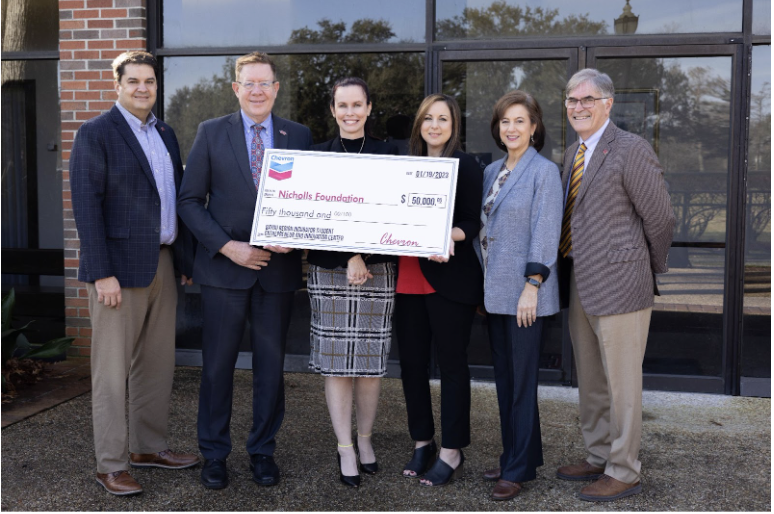Chevron Donated $50K to Develop Nicholls Bayou Region Incubator and the Student Entrepreneur and Innovation Center